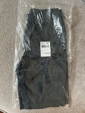 The Children’s Place Boys Washed Black Elastic Waist Shorts with Pocket Detail